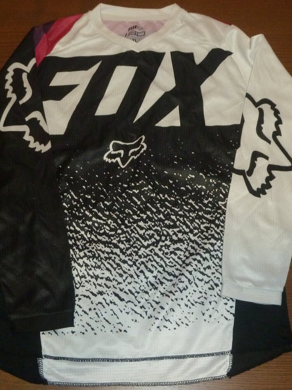 FOX Motocross 180 Jersey Boys YL Youth Large Black Long Sleeve Activewear BMX